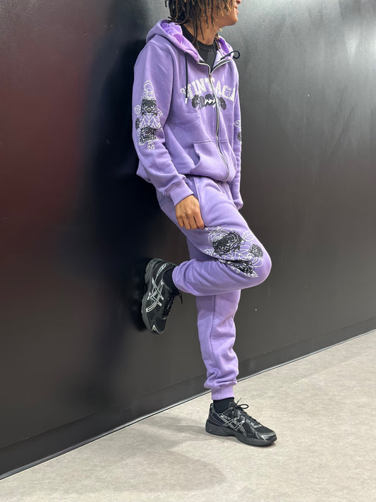 Purple Zip Hoodie