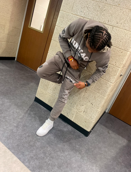 Grey Zip Hoodie